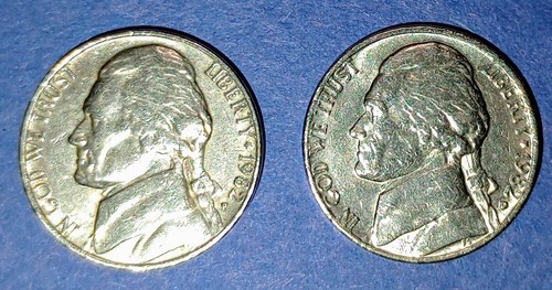 1982 d jefferson nickel - 1982,