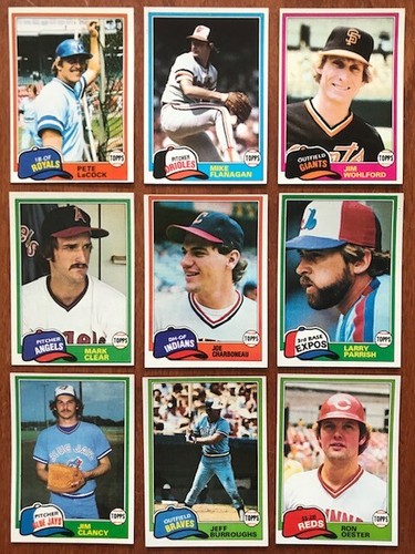 1981 1982 topps baseball pick - ,